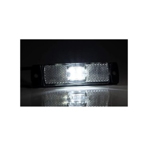 Lampa gabarit 100x32, LED, alba , cu suport urechi, 12-36V, Fristom Cod:FT-017B - Img 2