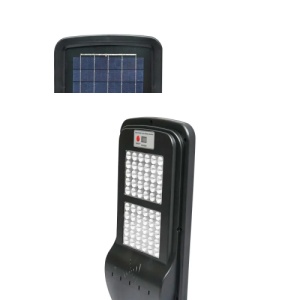 Lampa LED cu prindere pe stalp pentru iluminat stradal 6V/60W cu panou solar monocristalin si senzor de miscare BK69219 - Img 2