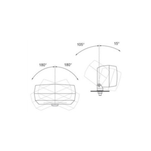 Lampa mers inapoi 1 surub, 140x75 Wesem Cod: LA1.02104 - Img 2