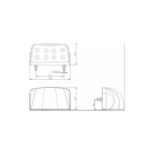 Lampa numar LED Fristom 12-24V Cod: FT-026 - Img 2