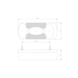 Lampa spate 215X100, 5 functii, cu mers inapoi, dreapta, MD-036-P Fristom Cod: MD-036 P - Img 3