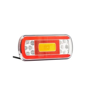 Lampa spate 220x100, 6 functii, cu ceata si numar, LED, Fristom Cod: FT-130PM - Img 1