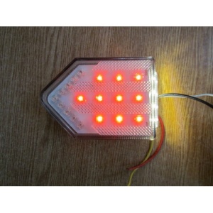 Lampa stop camion DF TRL001 cu sticla TRANSPARENTA LED 12v - Img 3