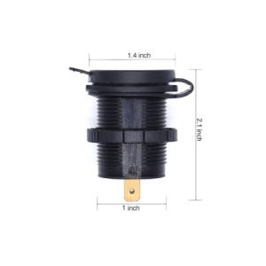 Mufa bord incarcator USB TYPE C si USB QC3.0 cu voltmetru 12V Cod: DS2052 - Img 2