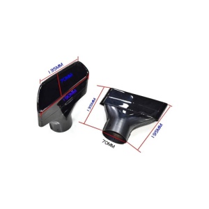 Ornament de toba compatibil BMW Seria 5 G30 Negru Cod: D047BL - Img 2