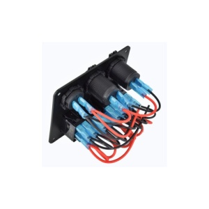 Panou de comutatoare cu prizÄƒ, voltmetru, 4 Ã®ntrerupÄƒtoare È™i port USB Cod: SPA21 - Img 2