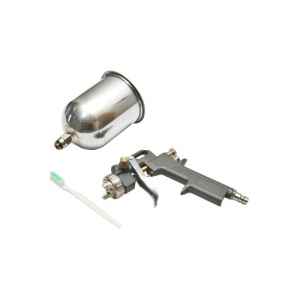 Pistol de vopsit cu aer comprimat 0.6L, cupa din inox in partea de sus, duza 1.5mm Cod: BK79598 - Img 2