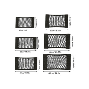 Plasa elastica / organizator portbagaj tip buznar cu scai si banda dublu adeziva L 25x50cm Cod: EM-50 - Img 3