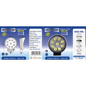Proiector LED 27W 12/24V CH07 Spot Beam 30Â° - PREMIUM - Img 2
