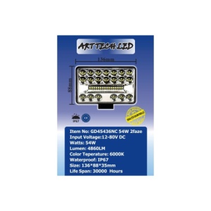 Proiector LED 54W 2 faze 12/24V Cod: GD45436NC - Img 2