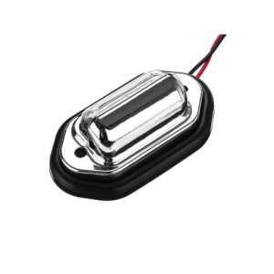 Set 2 lampi numar carcasa cromata lumina:alba / 12V-24V (Set 2 buc) Cod:2102501A/CH - Img 4