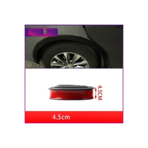 Set 4 ornamente protectie aripa din cauciuc 1,6mx4,5cm culoare Neagra Cod: FS-7015 - Img 1