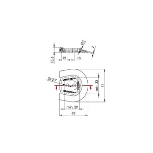 Set 4 prinderi podea colt pentru marfa 250 kg autocamioane si remorci Cod: UP-03B - Img 2