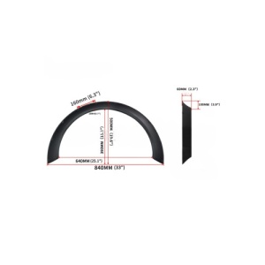 Set protectie aripa universal Overfender culoare Negru Mat Cod: HH-UNIV-034 - Img 4