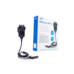Statie radio CB portabila PNI Escort HP 62, multi standard, 4W, 12V, AM-FM, ASQ reglabil pe 5 niveluri, RF Gain pe 9 niveluri, Dual Watch, Scan, Lock - Img 1