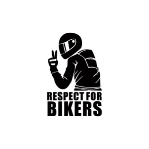 Abtibild "Respect For Bikers" diverse culori Cod: XL-01 - Img 1