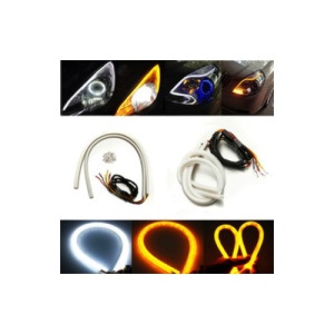 Banda flexibila LED DRL cu functie de semnalizare 30cm Cod: BO30WY - Img 2