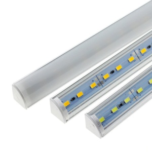 Banda Led rigida 5730 korea chip cu profil pe colt, 1m 12V Lumina Alb 6000k 18W Cod: ALSZ11 - Img 1