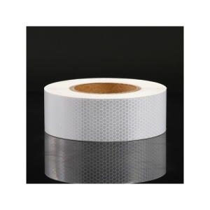 Banda reflectorizanta tip fagure culoare Alba 5cmx25m Cod: CH-022W - Img 1