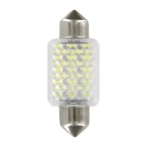 Bec cu LED sofit 27 SMD cu lentila 3D 11x39 ( set 2 buc ) 12V Cod:85318 - Img 1