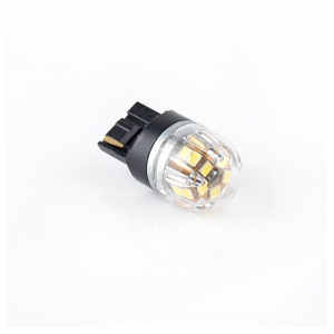 Bec o faza T20 7440 W21W 15SMD 2835 12V CANBUS nonpolar 320 lumen Lumina galbena Cod:SPT15-7440-Y - Img 3