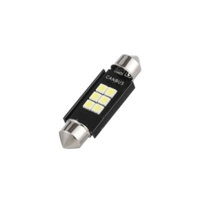 Bec sofit 36mm 6SMD 3030 12V Canbus 300 lumen Lumina alba Cod: HH032 - Img 1