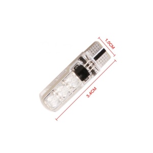 Bec T10 RGB cu telecomanda frecventa IR â€“ T10, 6 LED SMD 5050 RGB 12V Cod: HH027 - Img 3