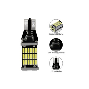 Bec T15 45SMD 4014 12V Canbus 600 lumen Lumina alba Cod: HH020 - Img 4