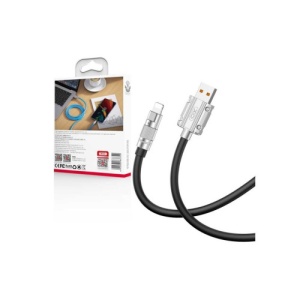 Cablu pentru incarcare 6A si transfer date USB la Lighting (compatibil Iphone) Cod: XO-NB227A - Img 2