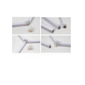 Conector pentru LED tub tip T5 Drept/ V/L/Y/T/ Cod: CON-HEX - Img 1