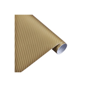 Folie carbon 3D culoare Aurie latime 1.27mx1m - Img 1