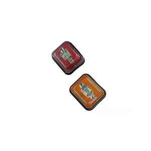 Lampa 24 LED SMD pozitie si semnalizare Lumina Alb stroboscopic / Galben 12-24V Cod: 4024A-2 - Img 2