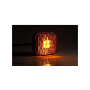 Lampa gabarit 62x62, LED, galbena, 12-36V, Fristom Cod:FT-027-Z - Img 3