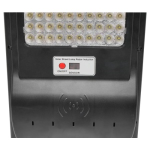 Lampa LED cu prindere pe stalp pentru iluminat stradal 6V/60W cu panou solar monocristalin si senzor de miscare BK69219 - Img 3