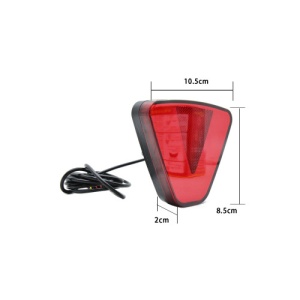 Lampa pozitie si stop frana LED F1 Lumina neon Rosie cu joc de lumini 12V Cod: ZC-METR1 - Img 3