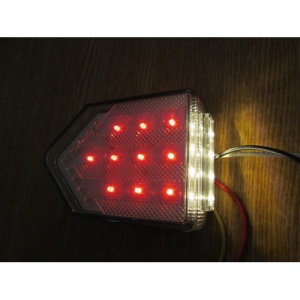 Lampa stop camion DF TRL001 cu sticla TRANSPARENTA LED 12v - Img 4