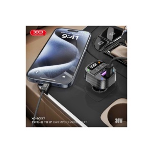 Modulator MP3 SMART cu functie handsfree auto Bluetooth V5.3 si incarcator auto USB-C PD30W + USB-A Cod: XO-BCC17 - Img 5