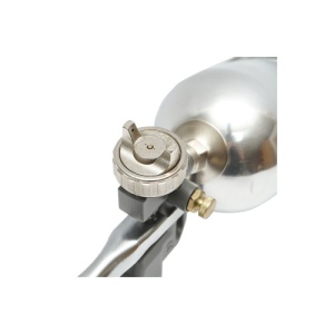 Pistol de vopsit cu aer comprimat 0.6L, cupa din inox in partea de sus, duza 1.5mm Cod: BK79598 - Img 3
