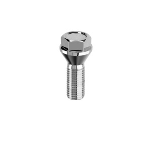 Prezoane pentru jante de aluminiu,cap scurt, dimensiuni M12x1,5 mm, lungime 26 mm, cu con drept Cod: B203 - Img 1