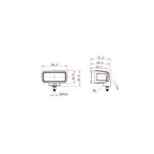 Proiector LED profesional 5700K / 15W (3 Led Osram x 5W) Cod:KM3229S-15W - Img 4