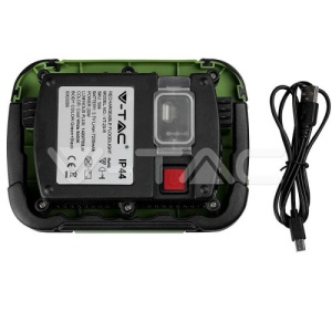 Proiector LED ReÃ®ncÄƒrcabil Cip SAMSUNG 20W USB + SOS FuncÈ›ie IP44 4000K COD: 20039 - Img 3