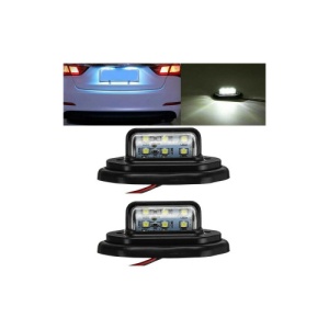 Set 2 lampi numar carcasa neagra lumina:alba / 12V-24V (Set 2 buc) Cod:2102501A/BK - Img 3