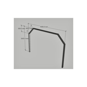 Tunel LED detailing auto 1470W, 6000K alb rece, 4000x5244 mm Cod: HEX5 - Img 6