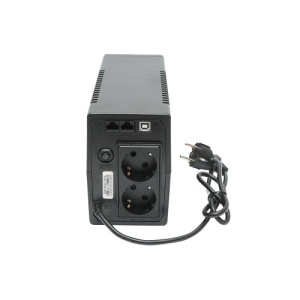 UPS 600VA/360W cu baterie 7Ah si 2 prize shuko, LCD, USB, AVR Cod: BK69763 - Img 5