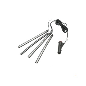 Banda LED lumini ambientale auto 12V, 9W cu telecomanda, control muzical 4x26.7cm RGB Breckner Germany Cod: BK79087 - Img 2