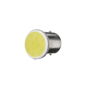 Bec cireasa 3W COB BA15S lumina galbena 12V ( Tip vechi SIMETRIC ) Cod:56266Y-12V - Img 1
