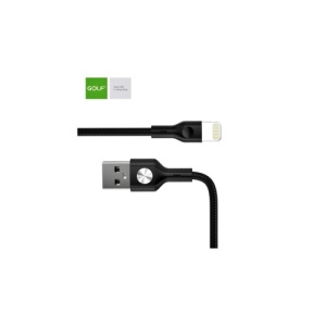 Cablu USB la Lightning pentru iPhone, 1 metru, 3A, incarcare rapida, negru Cod: GC-60I / GC-71 - Img 2