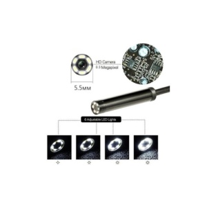 Camera endoscop pentru telefon, laptop si PC Android, cablu 2.5m Cod: IN0155 - Img 4