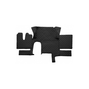 Covor auto imitatie piele dedicat Camion MAN TGX Cutie Mare,1 Sertar Negru Cod:LUX-591 - Img 1