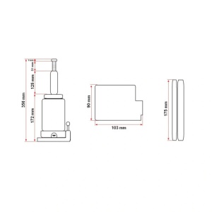 Cric hidraulic 5 tone Cod: DISCRH5 - Img 2